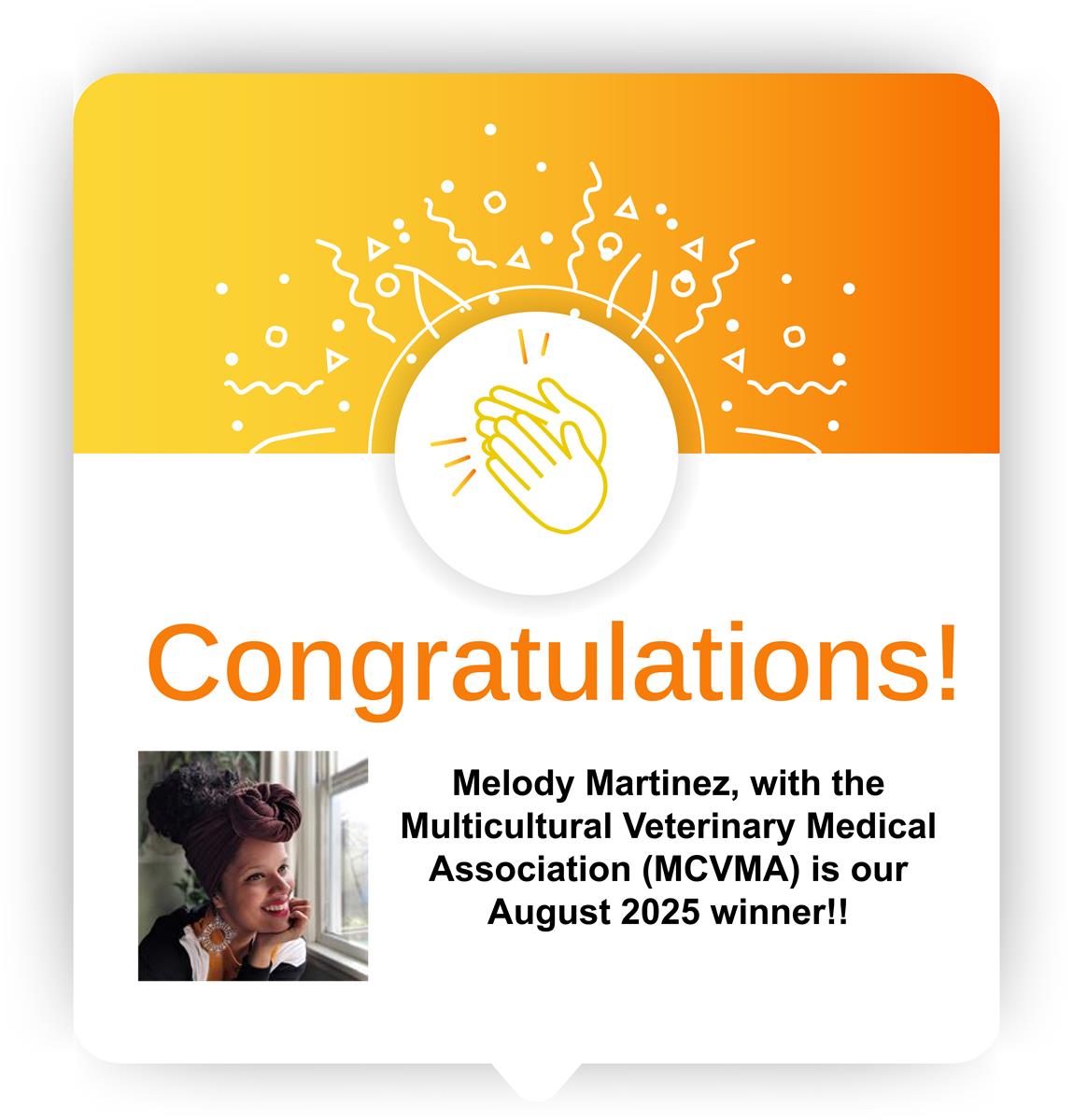 Congratulations Melody Martinez, our August 2025 Gift Card Winner.